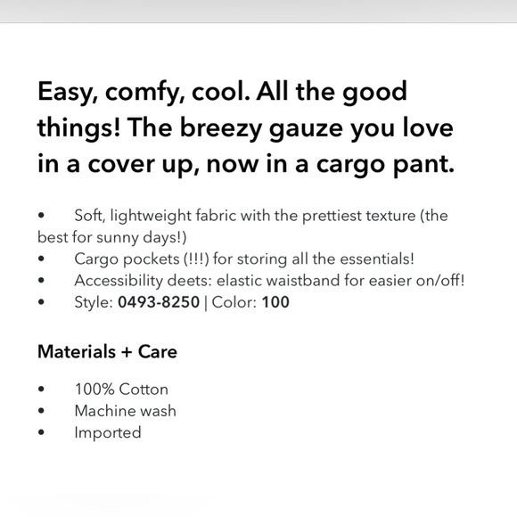 Aerie High Waisted Pool to Party Cargo Pants - Picture 6 of 8